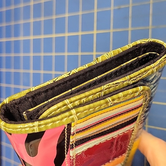 Patchwork Standard Wallet 7.5" x 4" Brand New Check Book Included - Picture 2 of 10